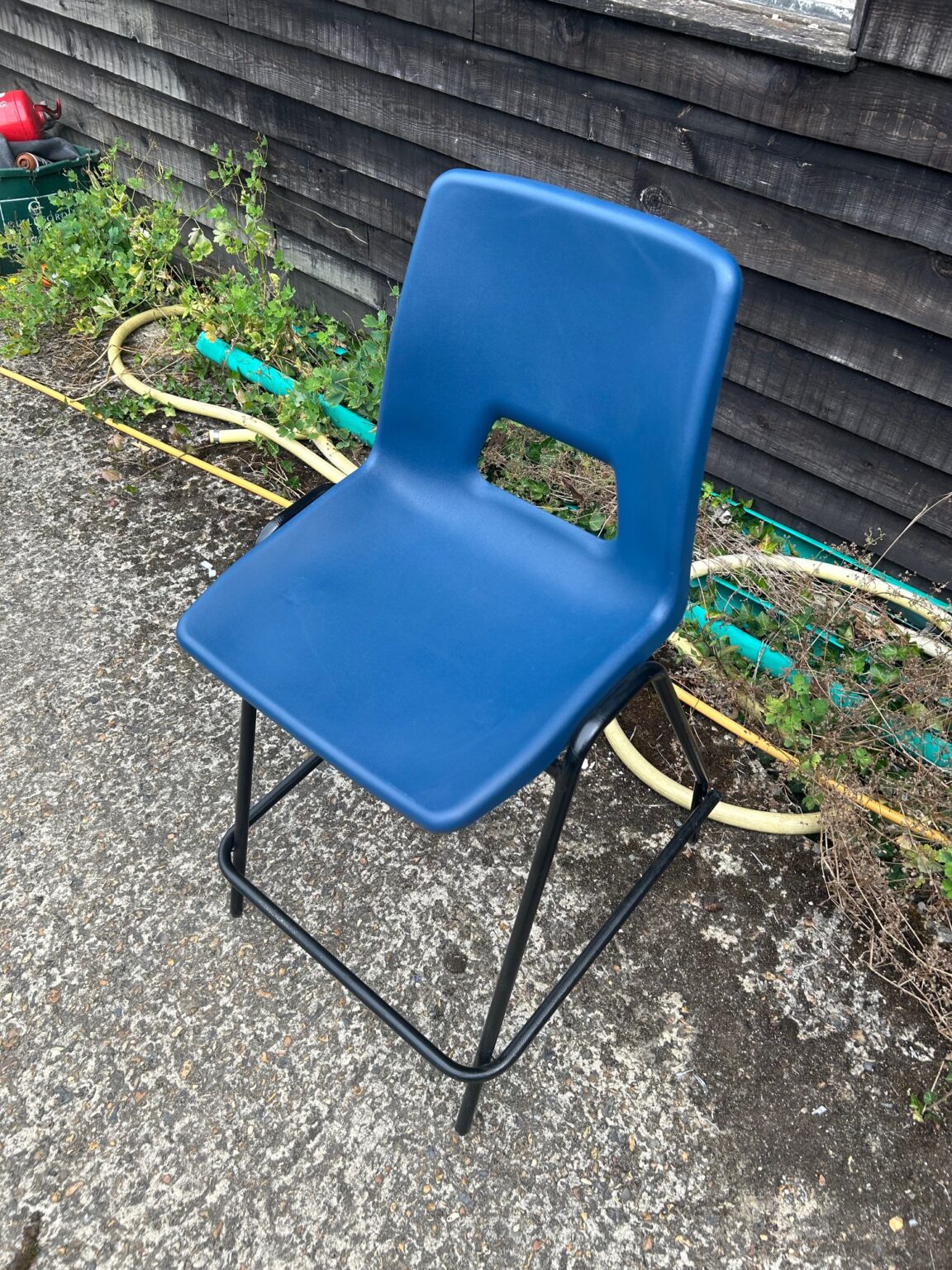 BLUE POLY High Stools | Surrey Office Supplies